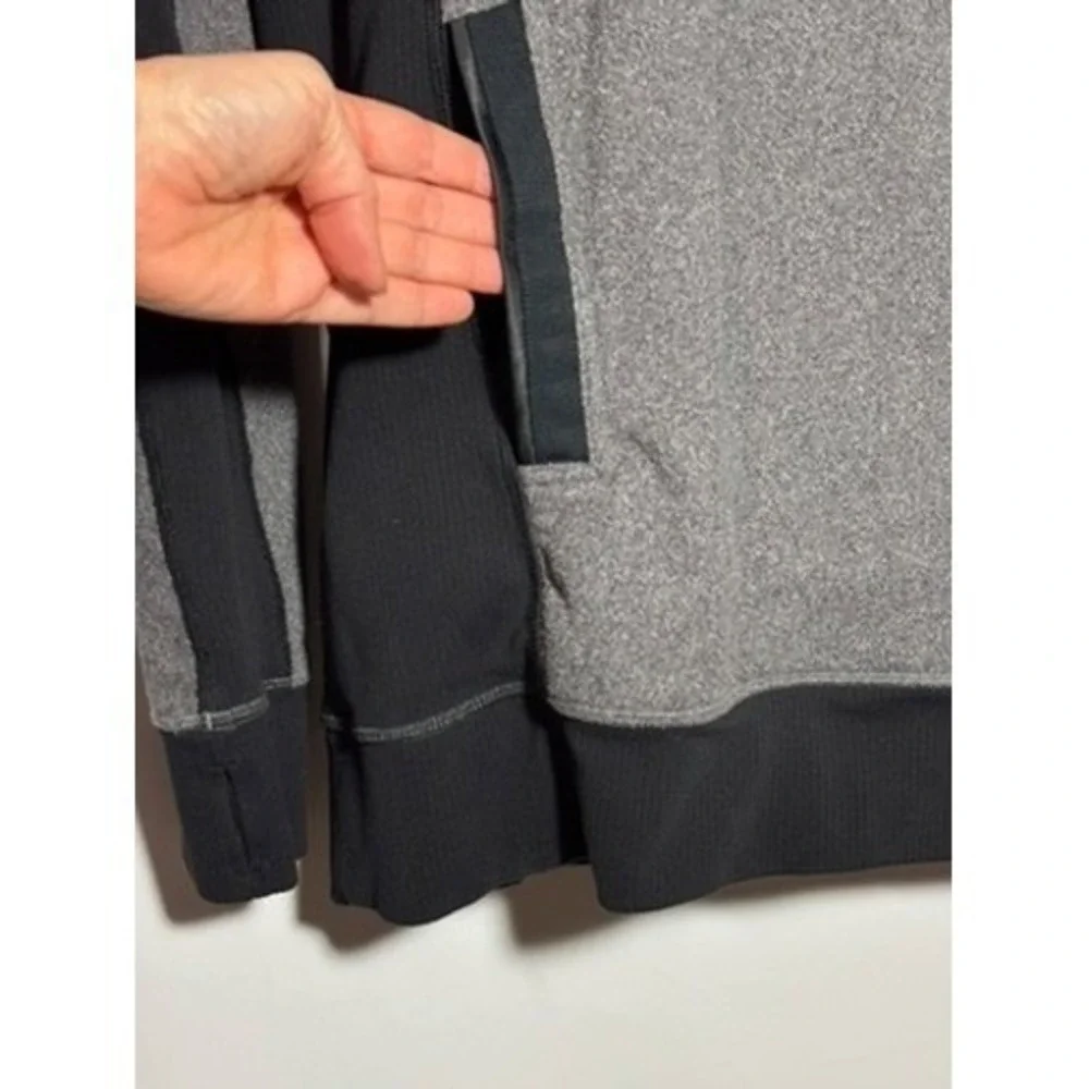 Lululemon Pullover Womens 4 Grey Retrospect 1/4 Zip Fleece Thumbholes Athletic‎